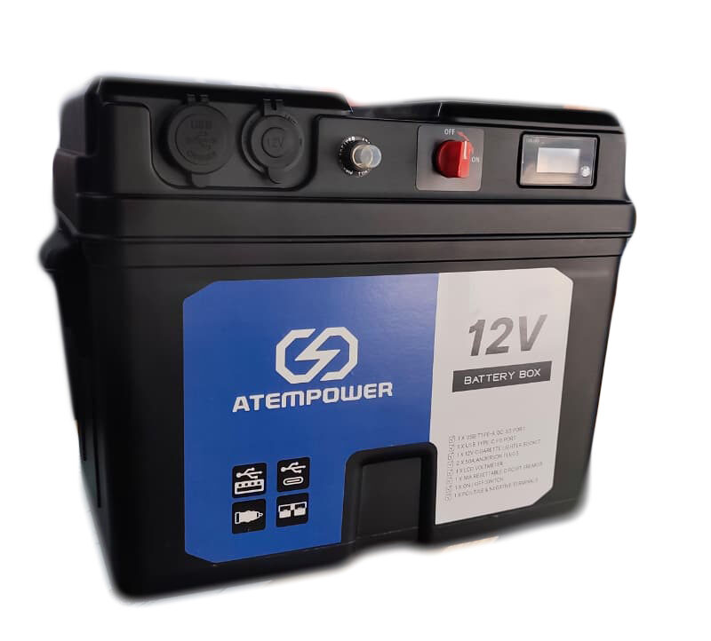 Caja batería 100A/12V | AtemPower