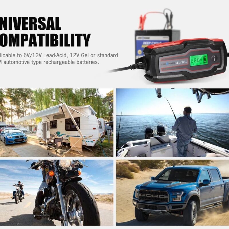 Alternative view of Cargador de Bateria Inteligente 4A 12V | Atempower