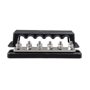 Alternative view of Busbar 250 a 6p con cover | Victron