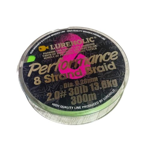 MULTIFILAMENTO LUREHOLIC PERFORMANCE 8X PE# 0.8 0.16 300MTS