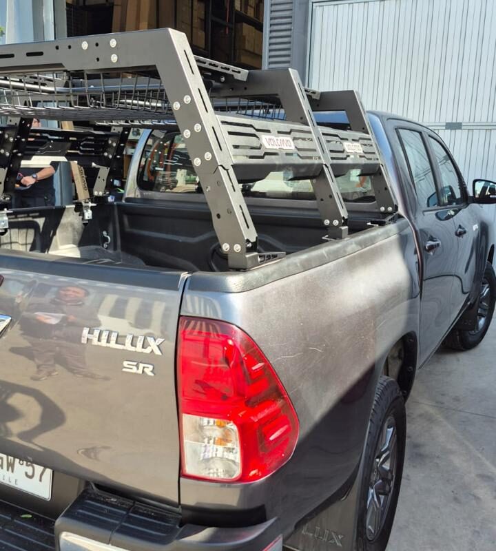 Rack Universal Para Pick Up Con 2 Canastos De Carga Volcano 3 720x800