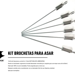 Alternative view of Set de brochetas 6 un | Kanka