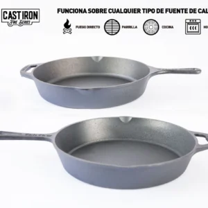 Alternative view of Set 2 sartenes 10" y 12" hierro fundido | Kanka