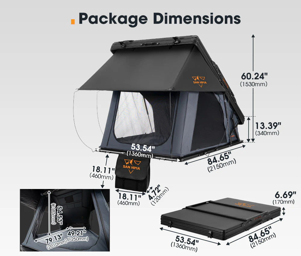 CARPA DE TECHO RÍGIDA HOTHAM SAN HIMA 10 Carpa de Techo Rigida 2 Personas Hotham X | San Hima - Imagen 2