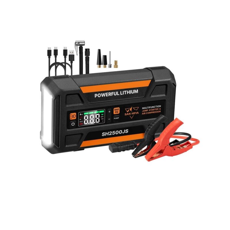 Alternative view of Jump starter con compresor | San Hima