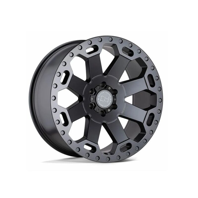LLANTA BLACK RHINO WARLORD GUN METAL MATE 17X9 APER 5X127 Plata WARLORD 800x800