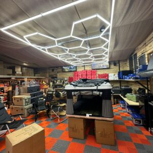 Luz led 14 hexagonos 4.8x2.4mt 6500k 672w 220v