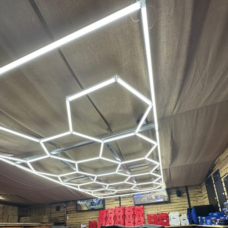 Alternative view of Luz led 14 hexagonos 4.8x2.4mt 6500k 672w 220v