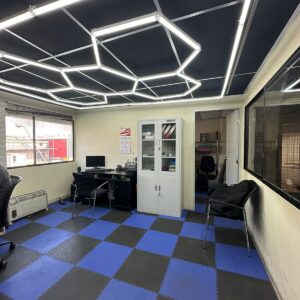 Luz led 6 hexagonos 2.4x2.4mt 6500k 360w 220v