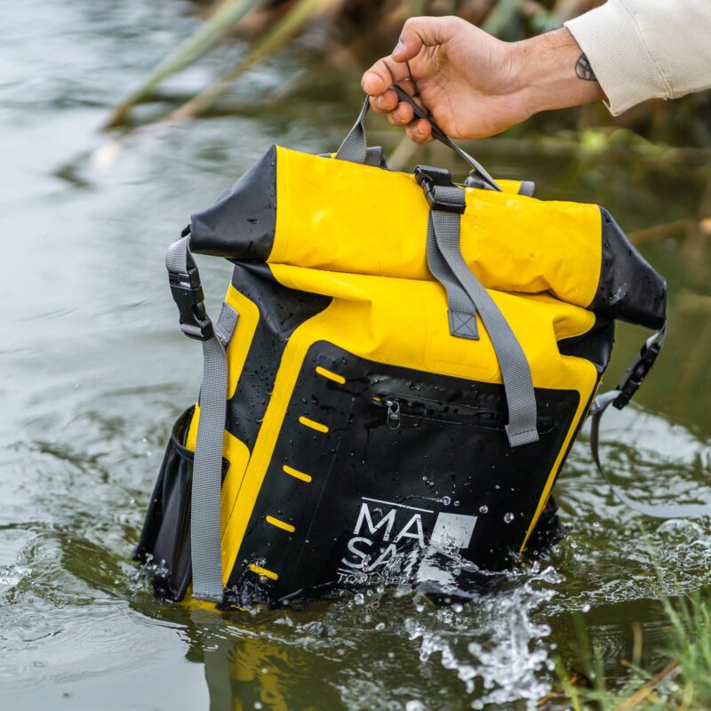 Alternative view of Mochila amarillo con gris | Masai