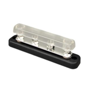 Alternative view of Busbar 150 a 4p con cover | Victron