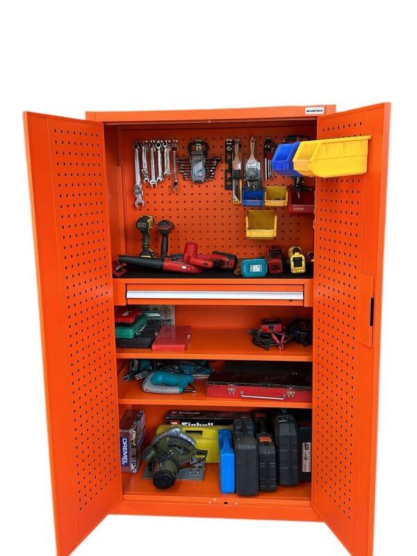 Alternative view of Mueble gabinete estante armario herramientas naranja multiuso | Simstrax