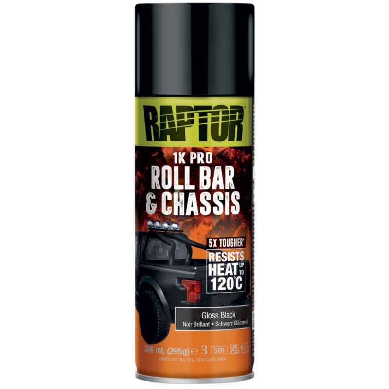 Pintura Roll Bar & Chassis Gloss Black RRBGB/AL | Raptor