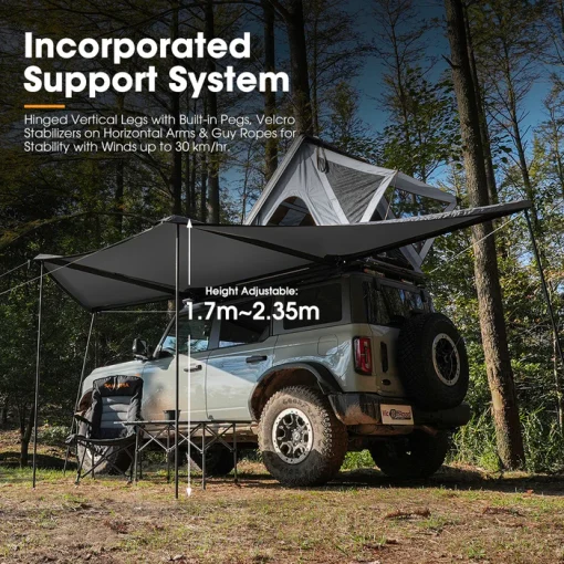 TOLDO SAN HIMA GRIS 180° 2 mts - Imagen 5