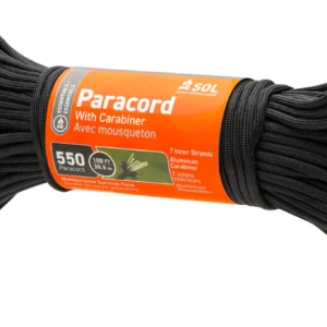 Cuerda 550 Paracord con carabina 100 ft | SOL