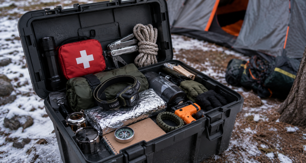 kit emergencia camping